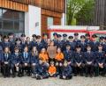 Bild: u
Die Freiwillige Feuerwehr Steiningloh-Urspring feierte ihr 120-jähriges Bestehen.
Vorne, von rechts sitzend: 1. Vorsitzender Michael Pfab, 2. Vorsitzender Michael Schulze, Ehrenkommandant Ludwig Fischer und 2. Kommandant Quirin Stauber.