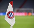 Bild: Sven Hoppe/dpa/Symbolbild
Das Vereinswappen des FC Bayern München auf einer Eckfahne.