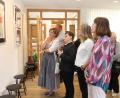 Bild: pi
Die Besucher genießen die Bilder von Cosmas Herbert Maria Lang