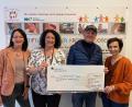 Bild: Michael Reindl/Kliniken Nordoberpfalz/exb
Toni Schatzberger (Zweiter von rechts), Präsident des Rotary Club Stiftland, übergab eine Spende über 1.000 Euro an den Bunten Kreis. Grit Mediger, Marina Luttels und Anja Schricker (von links nach rechts) bedankten sich für die Unterstützung.