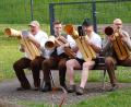 Bild: Marina Rischan
Ein wenig konnten die Herrschaften auch im Freien musizieren.