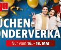 Bild: exb
Am Donnerstag, den 16. Mai bis Samstag, den 18 Mai findet in Weiden und Schwandorf ein großer Küchen-Sonderverkauf statt.