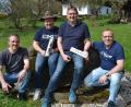 Bild: jr
Sechs Samstage lang hat das Quartett von „Confusion“ für das Revival-Konzert am Montag, 27. Mai, in Pleußen geprobt. Markus Erl, Tom Suchanek, Werner Faltenbacher und Markus Fischer (von links) versprechen ein abendfüllendes Programm mit vielen Hits von damals und heute.