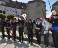 Archivbild: dob
Die historische "Giech'sche Vorderladergruppe" aus Roggenstein ist immer zur Stelle, wenn es lautstark ein Fest zu verkünden gibt.