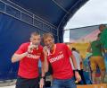 Bild: exb
Marco Benz (links) und Michael Lang holten bei der Straßenlauf-EM drei Medaillen für das deutsche Team.
