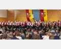 Bild: Hermann Koch/exb
Das große Orchester des Musikvereins Freudenberg begeisterte beim Frühjahrskonzert in der Schulturnhalle das Publikum.