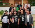 Bild: egl
Die Kegler des TSV Kümmersbruck steigen in die Bezirksoberliga auf. Dazu gratuliert ihnen Bürgermeister Roland Strehl (vorn, rechts) bei einem Empfang im Rathaus.