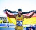 Bild: Tom Weller/Förderverein Para Leichtathletik/dpa
Gewann bei der Para-WM Gold üebr 100 Meter: Leon Schäfer.