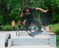 Bild: Kunz
Regen macht den Skate-Wettbewerb am Weidener Jugendzentrum zu einer rutschigen Angelegenheit.