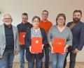 Bild: Alfred Wulfänger/exb
Über die Mitgliederehrungen beim SPD Ortsverein Bechtsrieth-Trebsau freuen sich: Vorsitzender Alfred Wulfänger, Uwe Rother, Romana Wulfänger, Klaus Wirth, Birgit Krug, Bürgermeister Sebastian Giering (von links).