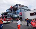 Bild: Hermann Müller
Auch die Rettung mit der Drehleiter war eine Übung beim gemeinsamen 24-Stunden-Einsatz von Jugendfeuerwehr und Jugendrotkreuz Waldsassen.