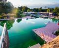 Archivbild: Naturerlebnisbad Immenreuth/exb
Fünf Meter ist der Sprungturm im Naturerlebnisbad in Immenreuth hoch. In ein paar Wochen startet die Freibadsaison 2021.
