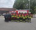 Bild: Florian Müller/exb
Kreisbrandinspektor Otto Braunreuther (von links) sowie die Kreisbrandmeister Florian Braunreuther und Alexandra Malik mit den Prüflingen Georg Weber jun., Hans Prieschenk, Gerhard Weismeier, Bernhard Schraml, Martina Weber, Lukas Kopp, Simon Bäte, Lukas Veigl-Meyer, Anna Veigl-Meyer, Matthias Müller und Peter Weismeier jun.