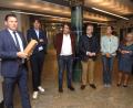 Bild: Hirsch
Landrat Thomas Ebeling (links) heißt im Landratsamt die Vorsitzende des Libourne-Vereins, Sonja Dietl, Stadträtin Gabi Höper, Oberbürgermeister Andreas Feller, Libournes Bürgermeister Philippe Buisson und Sous-Prefet Matthieu Doligez (von rechts) willkommen.