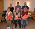Bild: Peter Garreiss
Bei der Jahreshauptversammlung wurden langjährige Mitglieder geehrt: Agnes Bast für 45 Jahre, Georg Schönberger 40 Jahre und Hans Maier für 35 Jahre (vorne, von links). Martin Forster für 40 Jahre und Christopher Hanauer für 15 Jahre (stehend, von rechts).