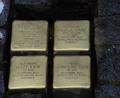 Bild: Kunz
Stolpersteine zur Erinnerung an vier ermordete Juden während der NS-Zeit.