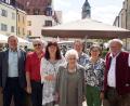 Bild: jma
Maria Haberberger (Mitte) an ihrem 95. Geburtstag mit (von links) Bürgermeister Joachim Neuß, Sohn Rudi, Tochter Renate, Sohn Michael, Tochter Brigitte und Sohn Richard.