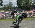 Bild: Florian Reichert
In sechs Disziplinen stellen die Motorradfahrer ihr Können zur Schau und boten den Zuschauern beeindruckende Darbietungen.