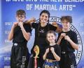 Bild: Andrea Sinner
Die erfolgreichen Teilnehmer des Kickboxclub Amberg, (von links) Max Fizia, Jenny Wurster, Mila Wurster und Rasmus Recke.