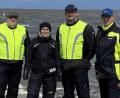Bild: Wolfgang Hohlmeier/exb
Die Nordseefahrer des Vespaclubs Rio Nero Schwarzenbach: Wolfgang Hohlmeier, Michaela Theobald, Rolf Glowatzki und Rainer Fenk (von links).