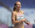 Bild: Michael Kappeler/dpa
Domenika Mayer beim EM-Halbmarathon in Rom: Mit dem deutschen Team holte die Läuferin aus Neukirchen bei Sulzbach-Rosenberg Silber.