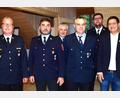 Bild: no
Kommandantenneuwahl bei der Feuerwehr Augsberg (von links): Kreisbrandrat Christof Strobl, 2.Kommandant Markus Niebler, Kreisbrandinspektor Hans Sperber, Kommandant Jörg Flierl, Kreisbrandmeister Thorsten Jobst und der Illschwangs 2. Bürgermeister Benjamin Hiltl