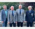 Bild: Ina Piehler
Die Geehrten Albert Freundorfer und Hubert Eckl mit Bürgermeister Alwin Märkl (links) und dem BKV-Kreisvorsitzenden Franz Kölbl (rechts).
