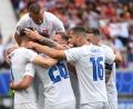 Bild: Arne Dedert/dpa
Die Slowakei ging im ersten Gruppenspiel gegen Belgien früh in Führung.