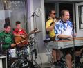 Bild: pi
Die "DJK-Band" mit Michael, Simon, Thomas und Johannes Haider (von links) sorgt für prächtige Feststimmung.