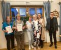 Bild: Hans Eckl/exb
Die geehrten Chormitglieder. Von links: Lioba Steghöfer, Helga Kraus, Edeltraud Bodensteiner, Barbara Huber, Kerstin Homberg, Vizepräsidentin des FSV, Chorleiter Peter Pollinger.