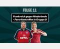 Bild: Marina Gube
Thomas Webel (l) und Alexandra Maul analysieren unter anderem die Partie Niederlande gegen Frankreich.