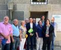Bild: Claudia Knorr/exb
Über die Rolle des Kraftwerks Reisach bei der Energiewende informiert sich die SPD-Delegation bei einem Besuch.