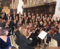 Bild: kro
Die Liedertafel 1849 Eschenau und das Orchester "Klang-Lust" aus Fürth führten am Sonntag das Paulus-Oratorium in der Basilika auf.