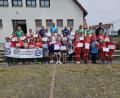 Bild: khg
Die drei Mädchen-Mannschaften nach der Landkreismeisterschaft der Grundschulen auf dem Sportgelände des FV Vilseck von links: 1. Vilseck, 3. Auerbach und 2. Poppenricht.