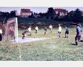 Archivbild: Archiv Heimat- und Kulturverein Freudenberg/exb
Der Freudenberger Sportplatz, wie er sich vor langer Zeit zeigte. Am Hang steht mittlerweile das Sportheim, der Heiligbergsteig war noch unbebaut, den Kindergarten gab es noch nicht.