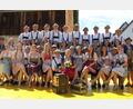 Bild: aun
19 Tanzpaare sorgen bei der Kirwa in Utzenhofen drei Tage lang für zünftige Stimmung. In der Mitte das Oberkirwapaar Lucy Baumer und Philipp Lorenz.