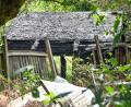 Bild: Petra Hartl
Nur noch verkohlte Reste stehen von der Gartenlaube, die Sonntagnacht in der Kleingartenanlage in der Amberger Luitpoldhöhe abgebrannt ist.