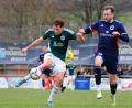 Archivbild: Schrems
Für Landesligist SV Mitterteich (links Pascal Höcht in der Partie gegen die SG Quelle Fürth) reichte es im Testspiel beim SV Inter Bergsteig Amberg nur zu einem 2:2.