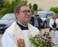 Bild: hme
Neupriester Matthias Merkl freut sich über den Empfang.