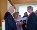 Bild: Maria Linke/exb
Rolf Linke (rechts) wird von der evangelischen Kirche als ehrenamtlicher Gottesdienstleiter beauftragt.