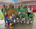 Bild: EURO 2024 GmbH 
Treffen mit Außenministerin Annalena Baerbock (hinten Fünfte von links) in der Münchener Arena. Der Wolfringer Ludwig Held (unten Zweiter von rechts) war auch dabei.