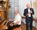 Bild: Petra Hartl
Organist Bernhard Müllers (links) aus Amberg und Oboist Jan Adamus aus Prag haben die Amberger Orgelmusik-Reihe am eröffnet.