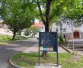 Bild: as
Auf dem Lageplan der Ämtergebäude wäre oben rechts Platz für ein viertes Haus. Wo derzeit Garagen und Parkplätze sind, sollte ein zusätzlicher Verwaltungsbau entstehen.