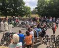Archivbild: wro
Alljährlicher Höhepunkt der Fahrradwallfahrt nach Fuchsmühl ist die Segnung der Teilnehmer und ihrer Räder durch die Geistlichen.