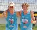 Bild: Anja Kühnert
Die Amberger U19-Beachvolleyballer Paul Roggenhofer (links) und Ben Kühnert gewannen bei der bayerischen Meisterschaft Bronze.