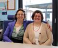 Bild: Thomas Dobler
Yvonne Buonocore und Anna Goldberg (von links) bieten die „Ergänzende unabhängige Teilhabeberatung“ (EUTB) seit einigen Monaten auch in Schwandorf an.