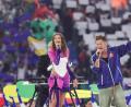 Bild: Christian Charisius/dpa
Sängerin Leony performt mit Meduza und OneRepublic den offiziellen UEFA EURO 2024 Song "Fire".