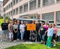 Bild: GFP Erbendorf/exb
Die Motorradfreunde und ihre Unterstützer sammelten bei einer Spendenaktion 15 000 Euro. Das Geld ging an das Kinderhospiz Bamberg.