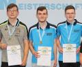 Bild: Dieter Beer/exb
Die Bayerischen Mannschaftsmeister der SG Stiftland in der Disziplin Luftgewehr Junioren: (von links) Florian Beer, Raffael Scharnagl und Luka Preisinger.
