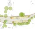 Grafik: Ingenieurbüro Bork/exb
Die Skizze zeigt den Friedhofs-Parkplatz in Bärnau nach der laufenden Umgestaltung.